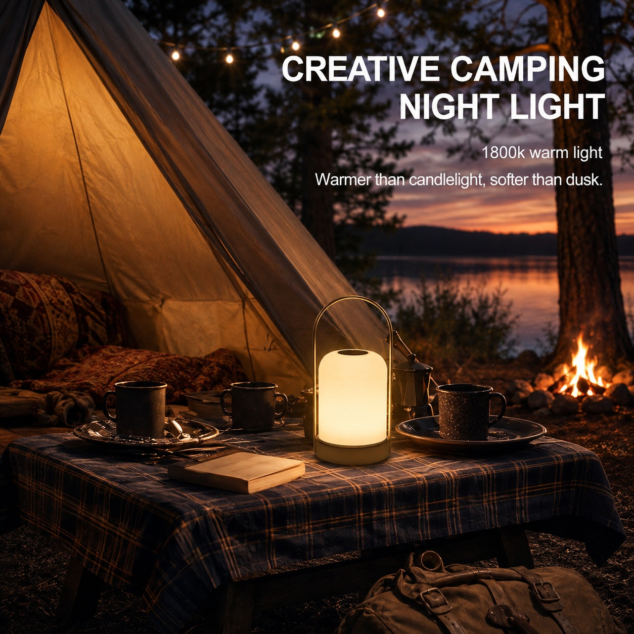 Three Glow Camp Lamp
