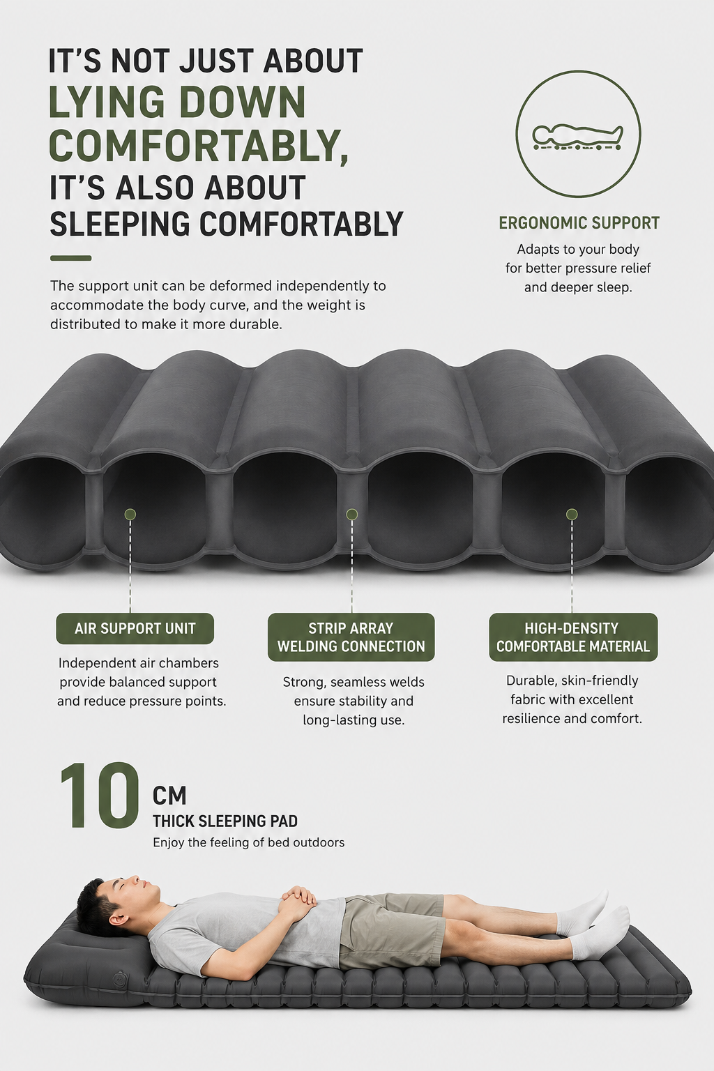 Cloud Rest Camping Self-Inflatable Air Mattress