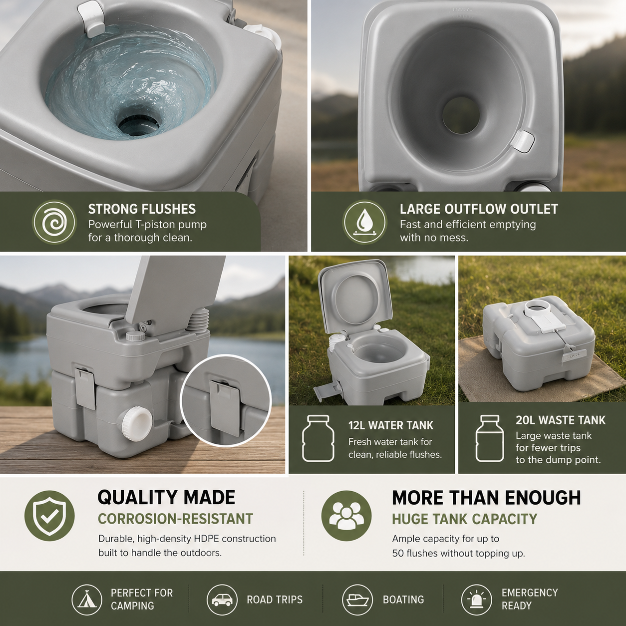 Weekender Portable Camping Toilet