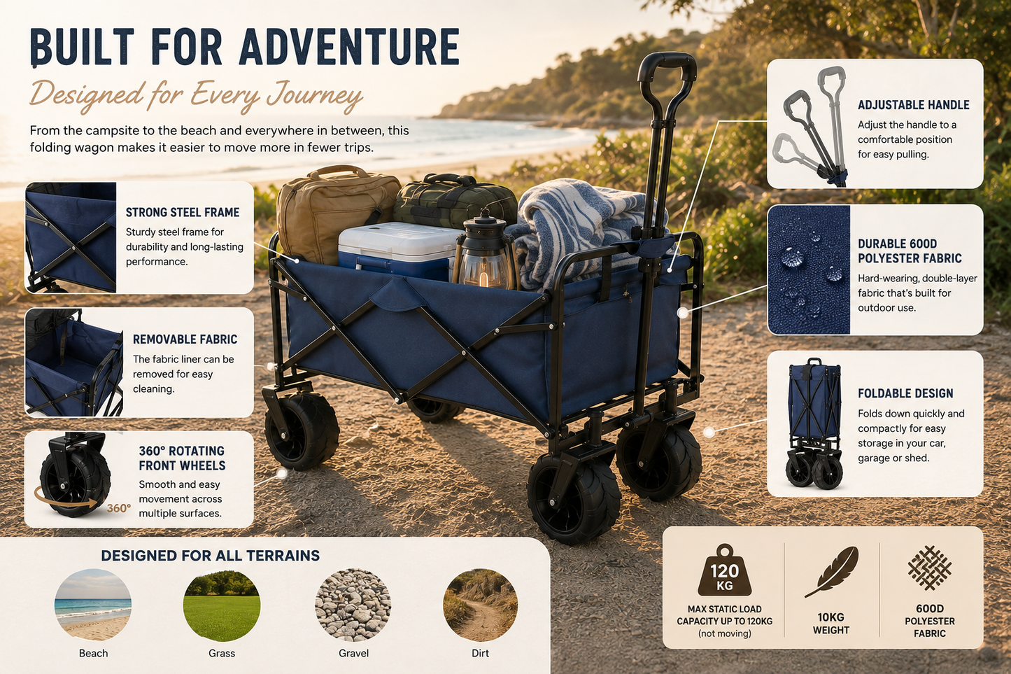 Load & Go Folding Camp Wagon