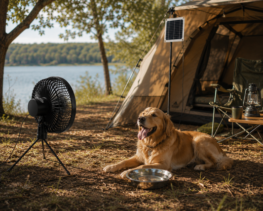 Solar Breeze Camp Fan