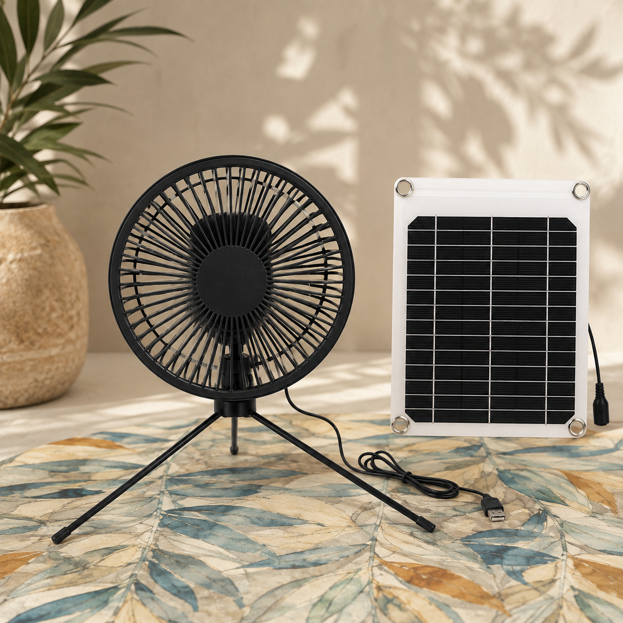 Solar Breeze Camp Fan