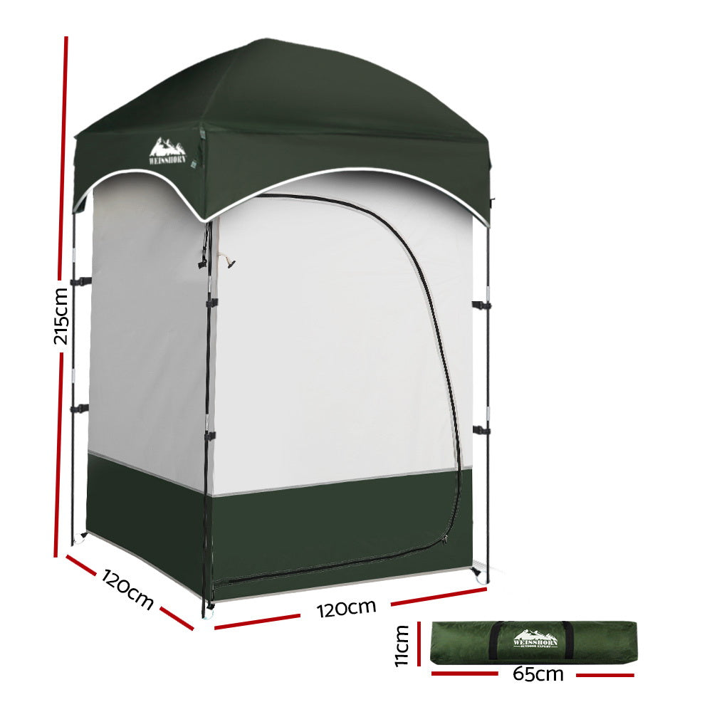 Green camping shower and privacy tent - Wild Comforts view 2