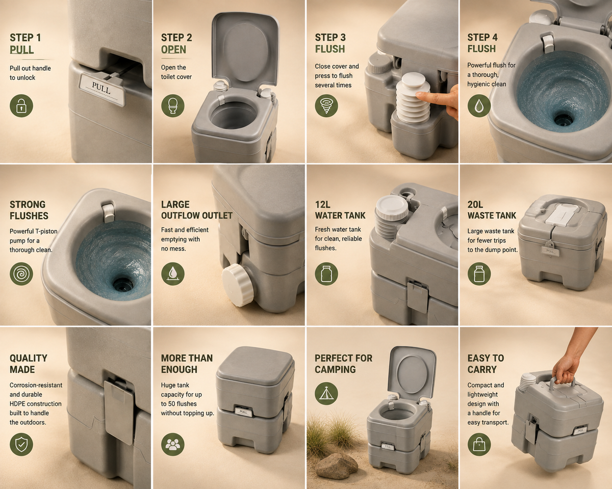 Weekender Portable Camping Toilet