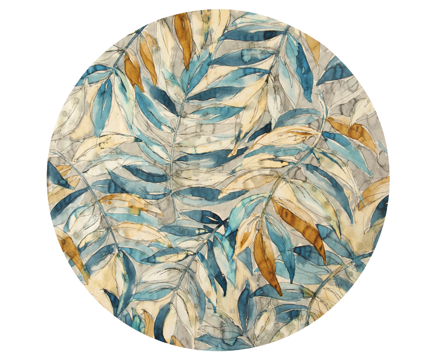 Beach Blanket Soft Absorbent Polyester Pretty Floral Printed Beach Towel for Picnic-18